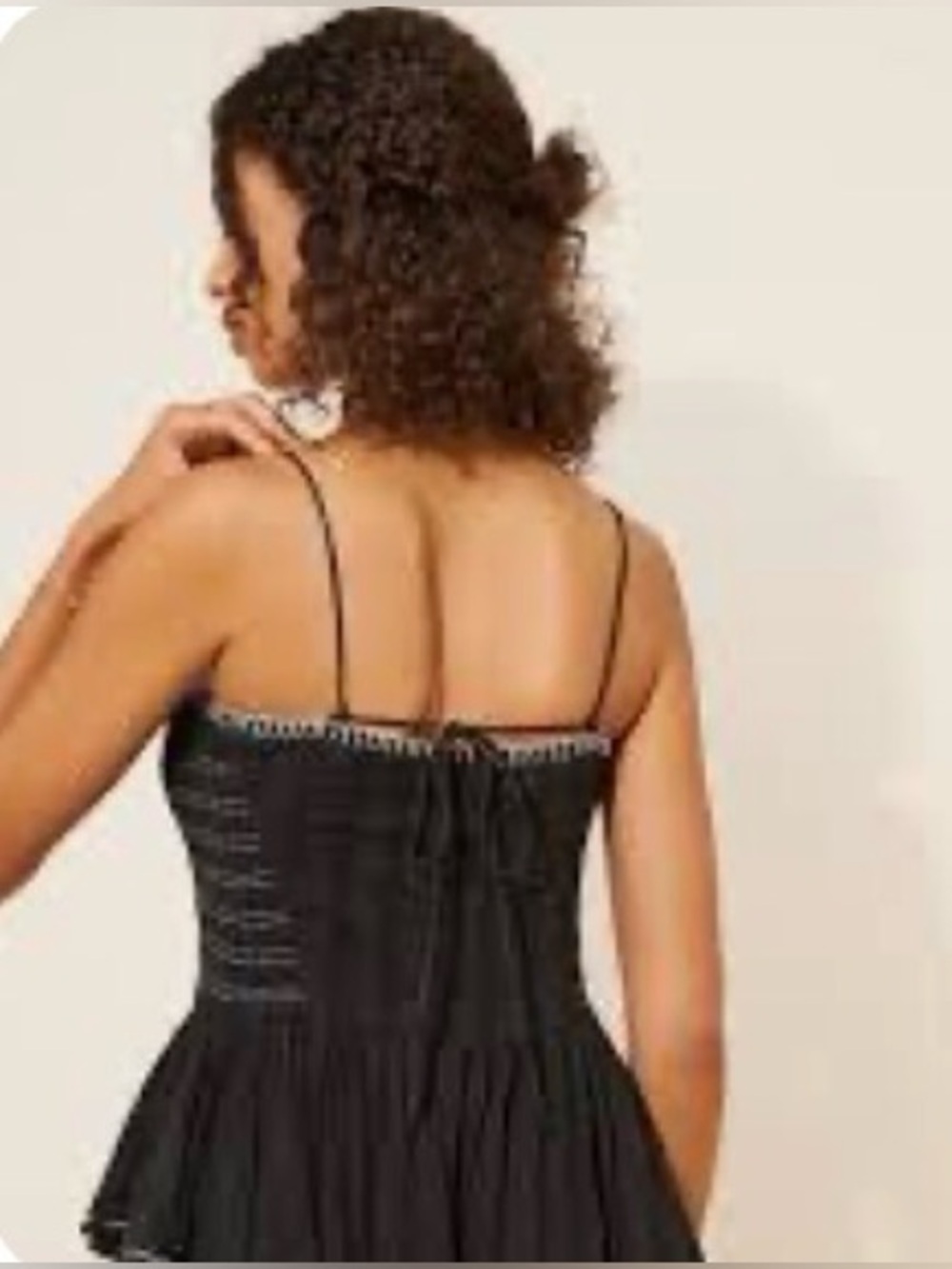 Free People Women's Black Marley Embroidered Romper - Picture 3 of 5